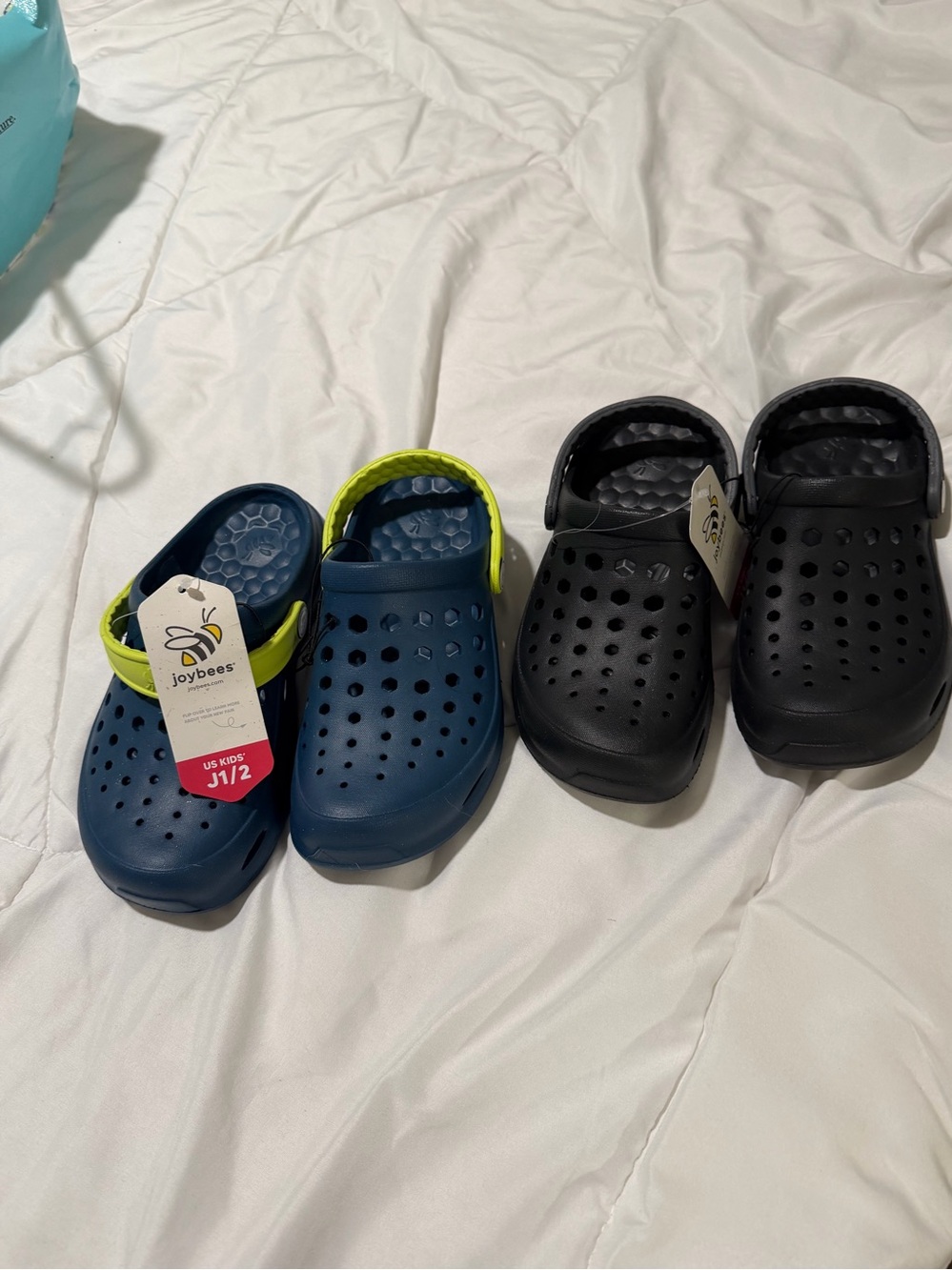Kids Joybees Unisex Active Clog Sandals black & size 1/2 Navy/Black
